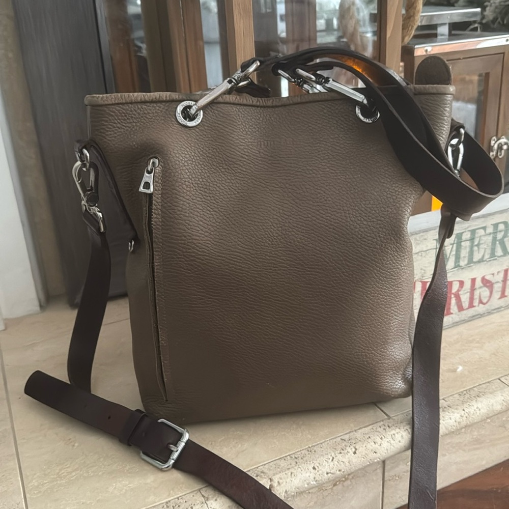 Pebbled leather RUDSACK cross body/shoulder bag